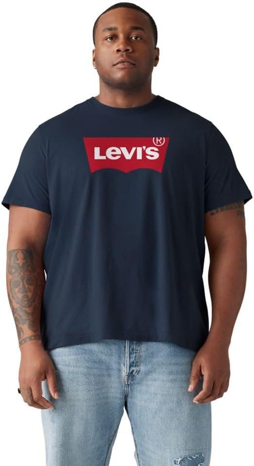 imageLevis Mens Graphic Tee Also Available in Big amp TallTall Batwing Core Dress Blues Blue