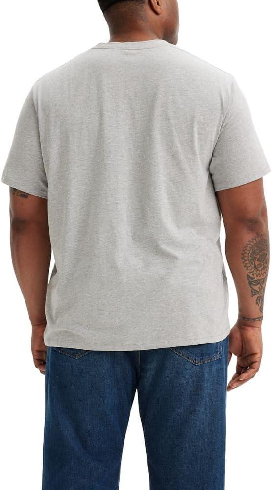 imageLevis Mens Graphic Tees Also Available in Big amp Tall TShirt501 Logo Outline Midtone Heather Grey