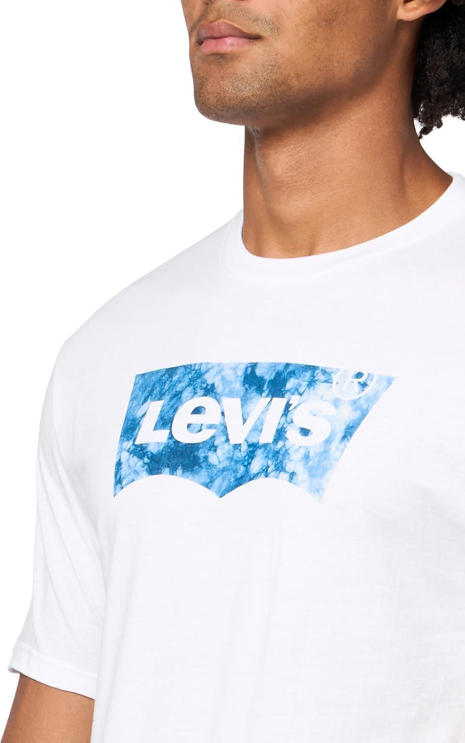 imageLevis Mens Graphic Tees Also Available in Big amp Tall TShirtNew Indigo Bw White