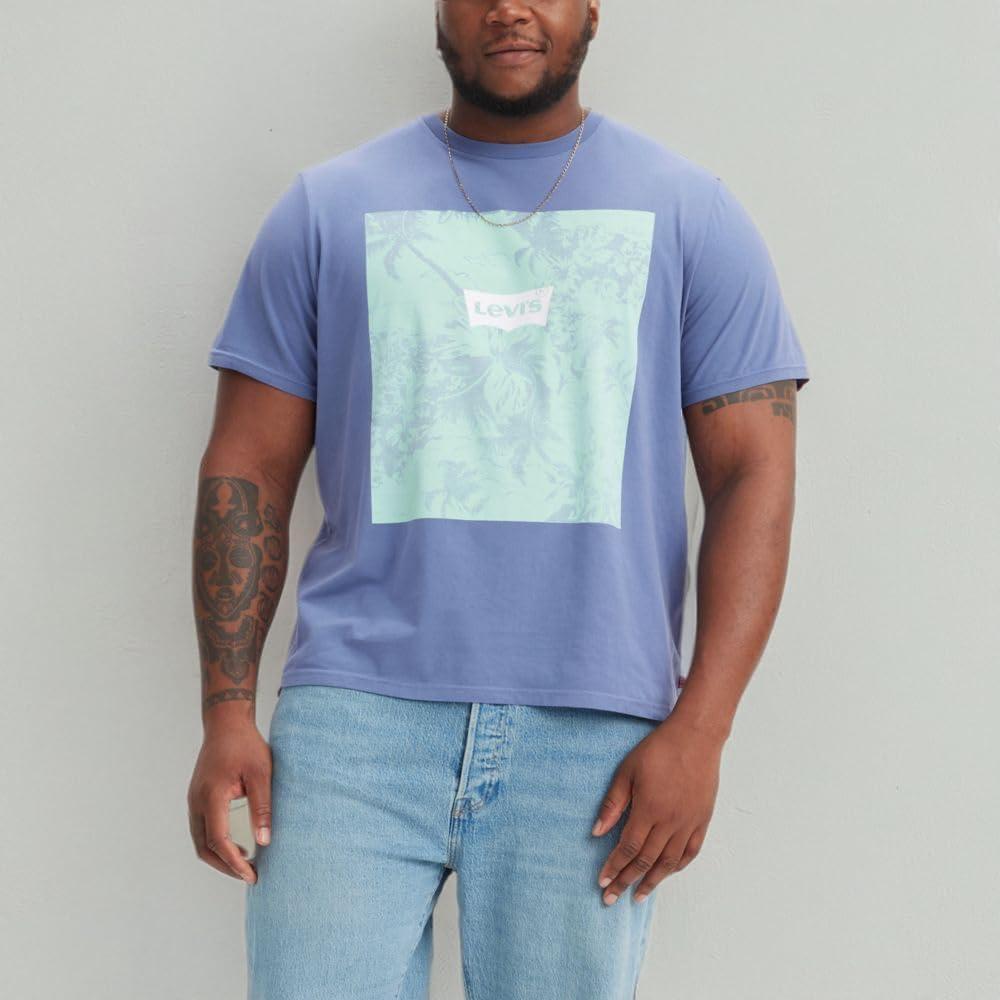 imageLevis Mens Graphic Tees Also Available in Big amp Tall TShirtNew Plus Tropic Batwing Coastal Fjord