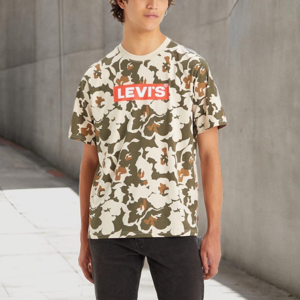 imageLevis Mens Graphic Tees Also Available in Big amp Tall TShirtNew Seasonal Boxtab Aop Floral Camo Aop