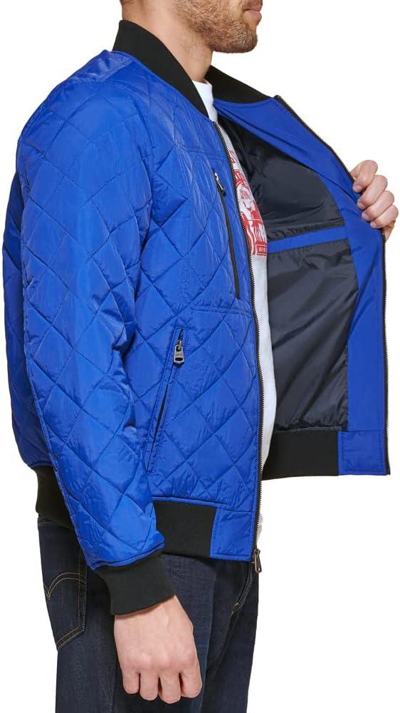 imageLevis Mens Levis Mens Diamond Quilted Bomber JacketBlue