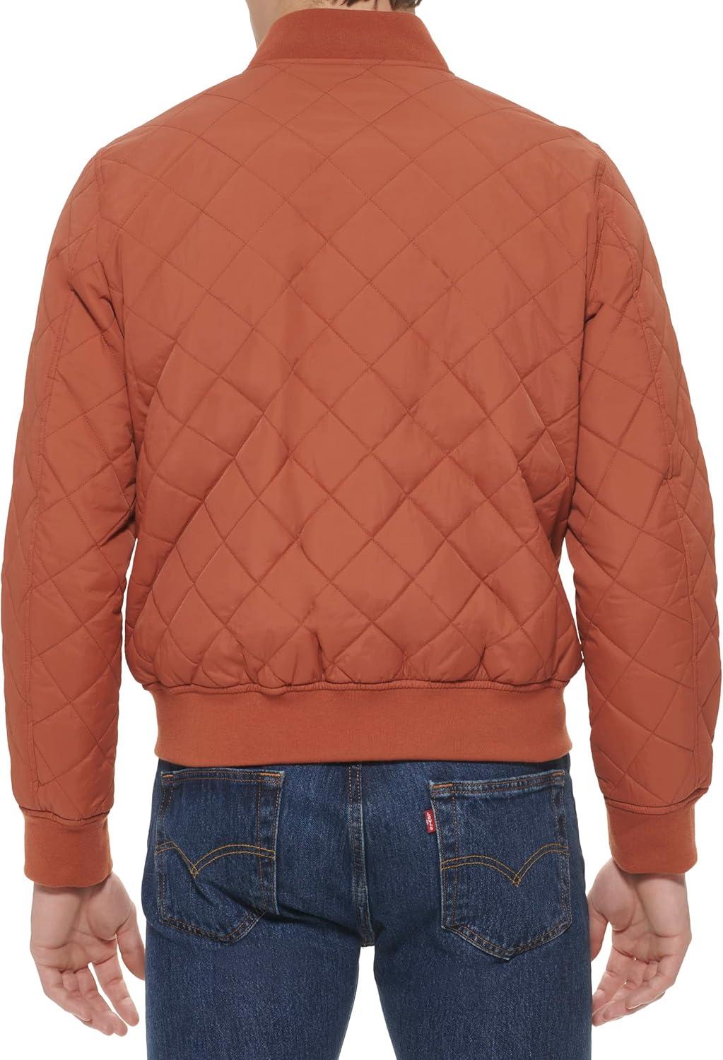 imageLevis Mens Levis Mens Diamond Quilted Bomber JacketClay