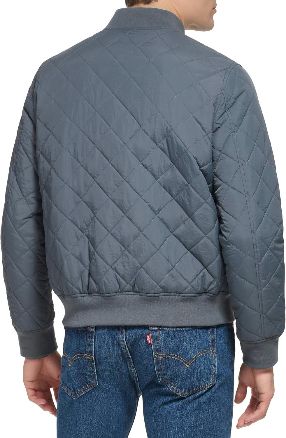 imageLevis Mens Levis Mens Diamond Quilted Bomber JacketIndigo