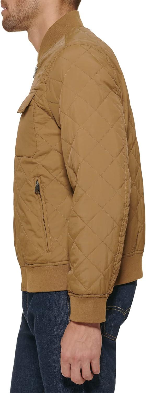 imageLevis Mens Levis Mens Diamond Quilted Bomber JacketKhaki
