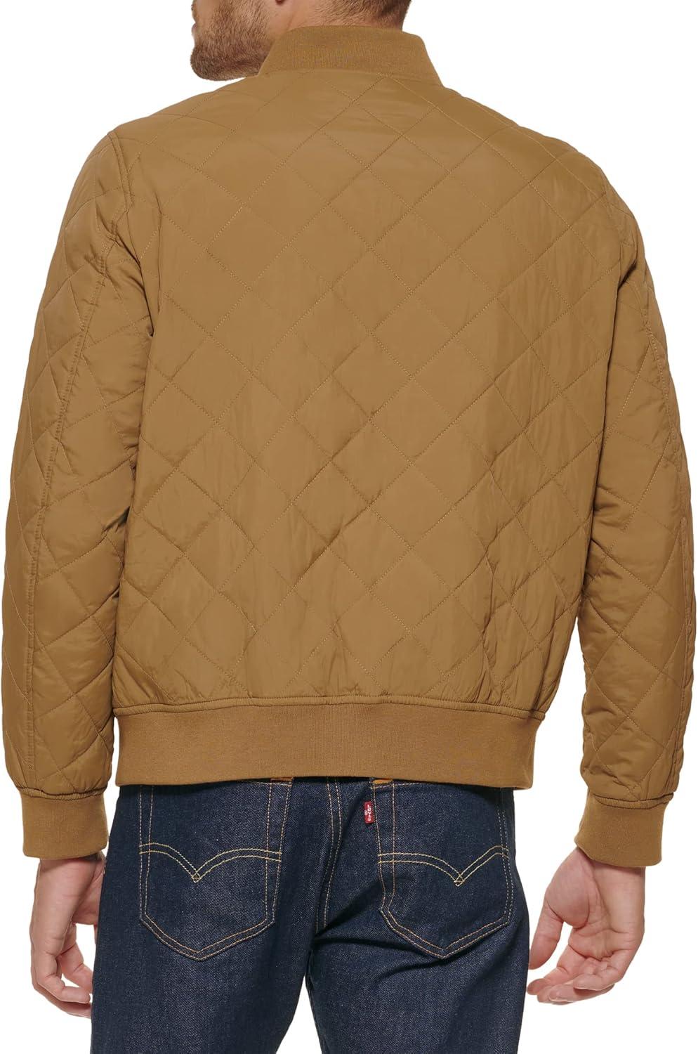 imageLevis Mens Levis Mens Diamond Quilted Bomber JacketKhaki
