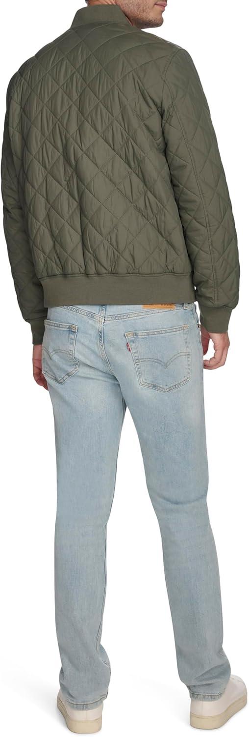 imageLevis Mens Levis Mens Diamond Quilted Bomber JacketSage Green