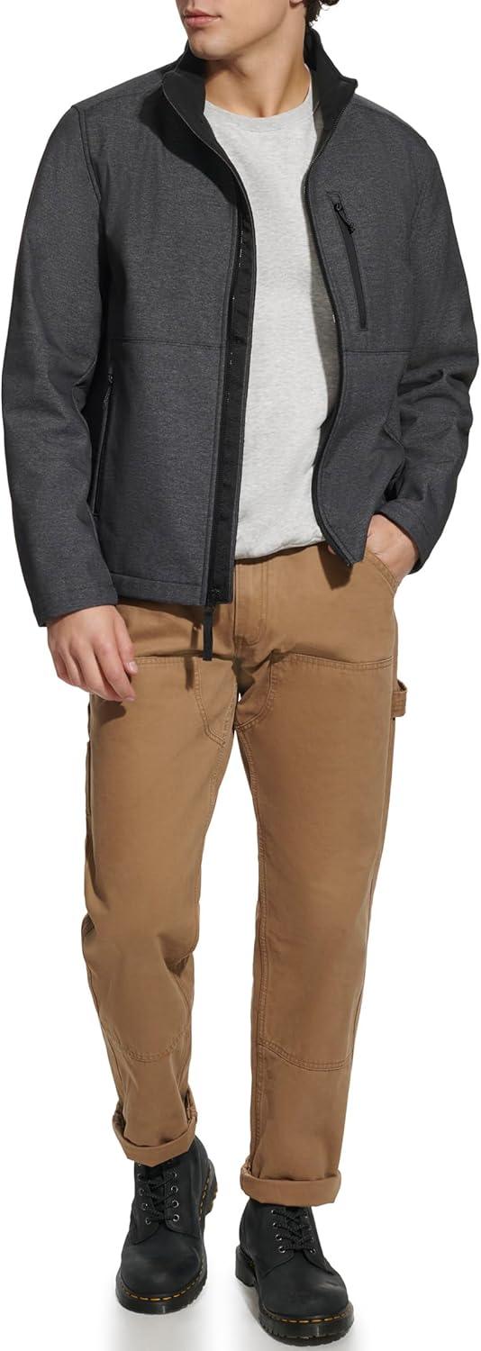 imageLevis Mens Levis Mens Stand Collar Softshell JacketGraphite