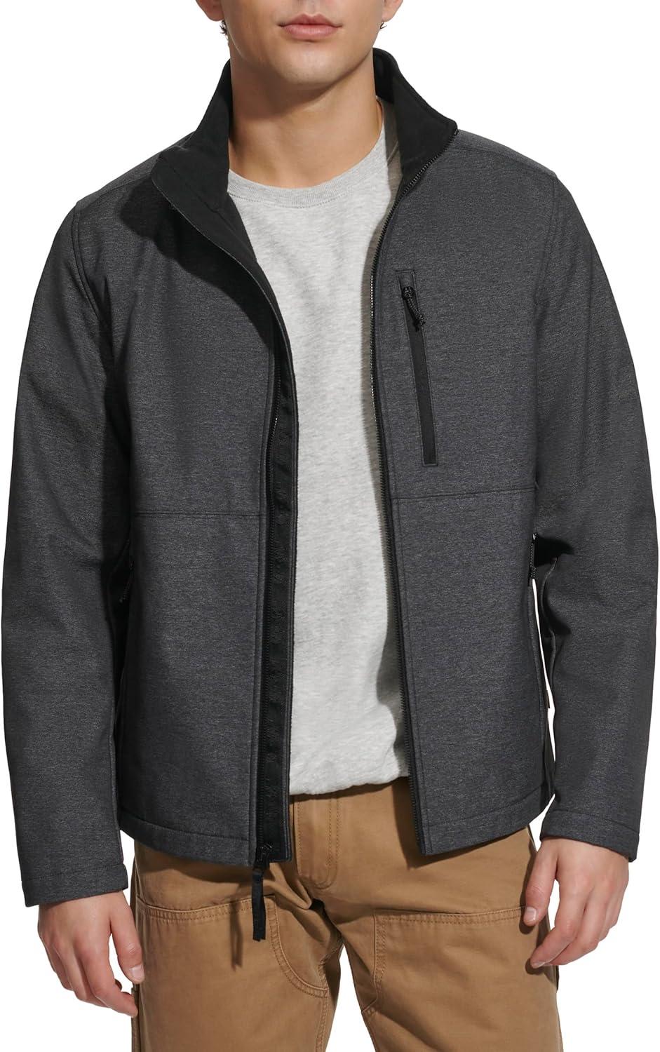 imageLevis Mens Levis Mens Stand Collar Softshell JacketGraphite