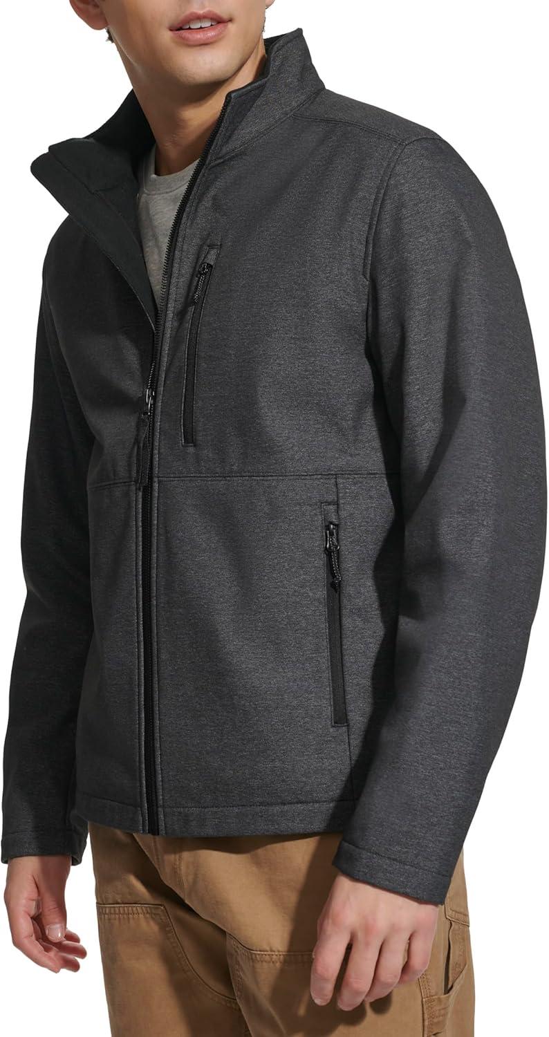 imageLevis Mens Levis Mens Stand Collar Softshell JacketGraphite