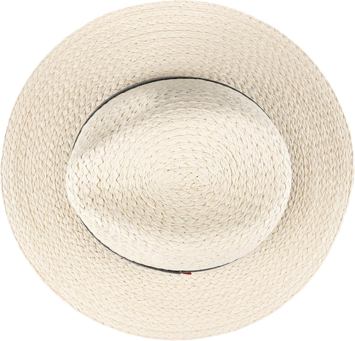 imageLevis Mens Lightweight Straw Fedora Panama HatBlack