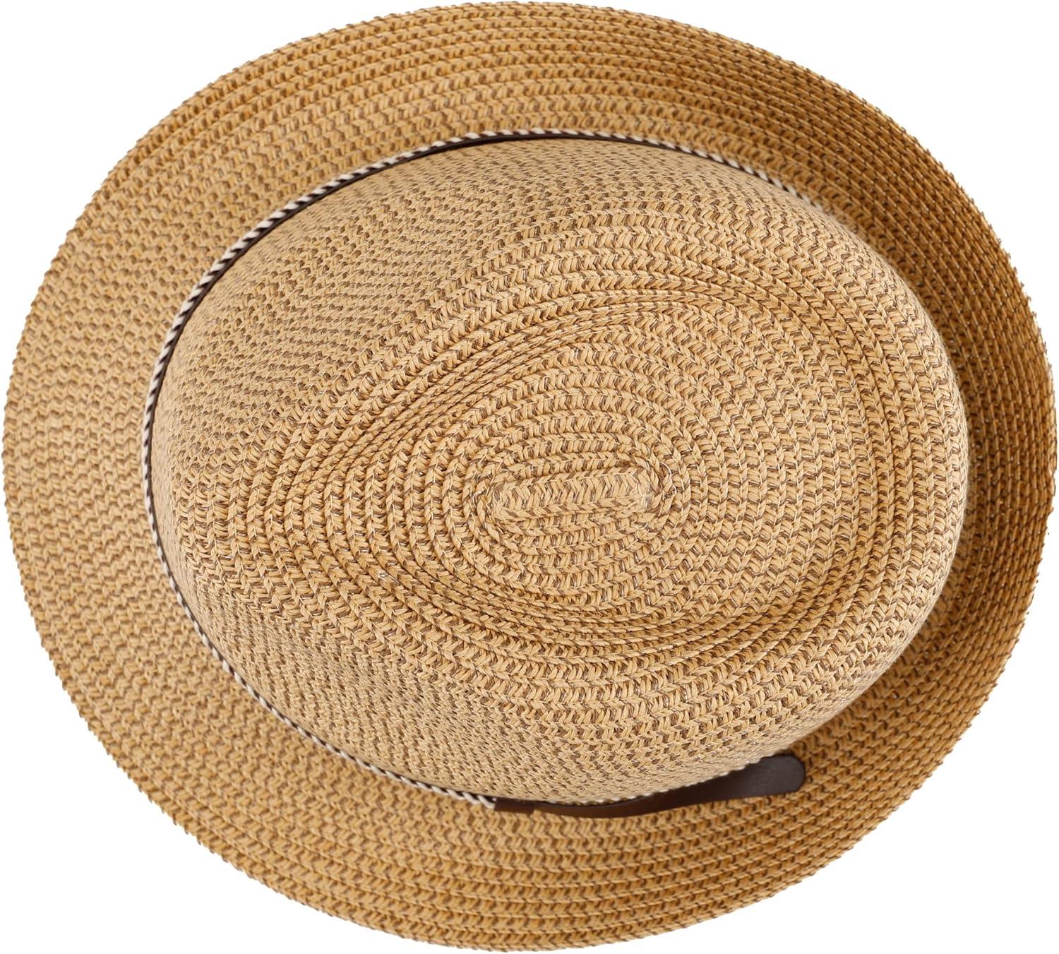 imageLevis Mens Lightweight Straw Fedora Panama HatTan
