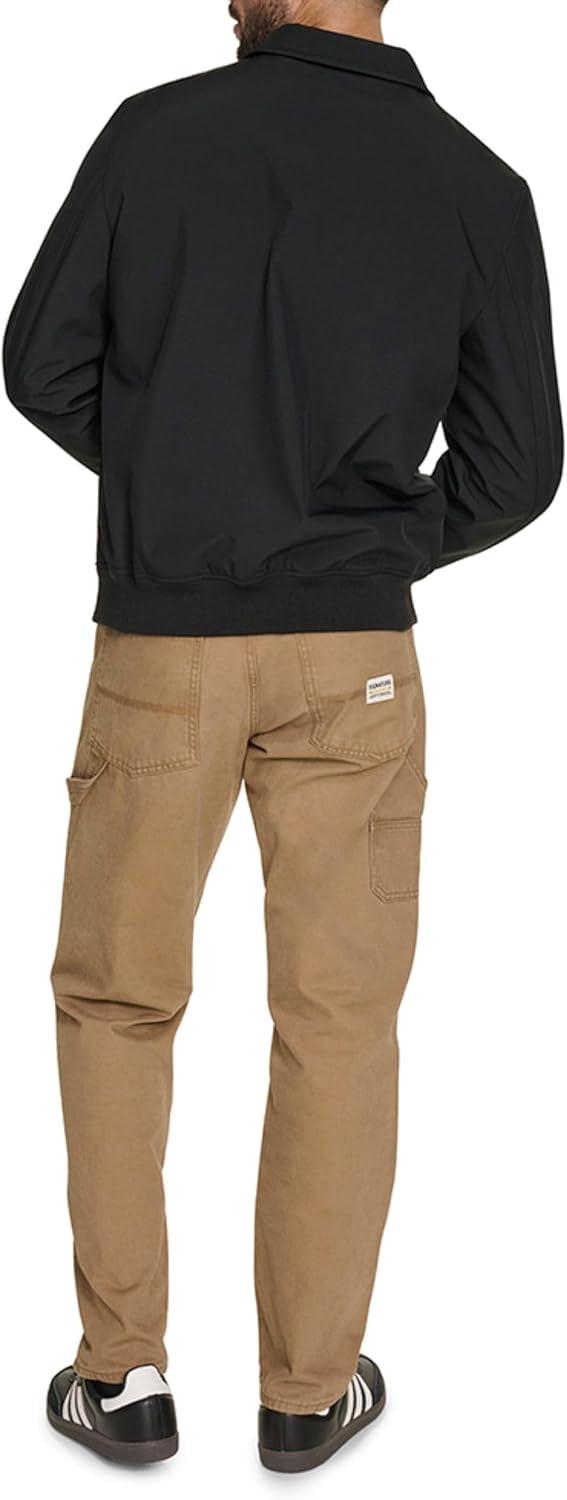 imageLevis Mens Mens Lightweight Softshell Varsity Rib Knit Bomber JacketBlack