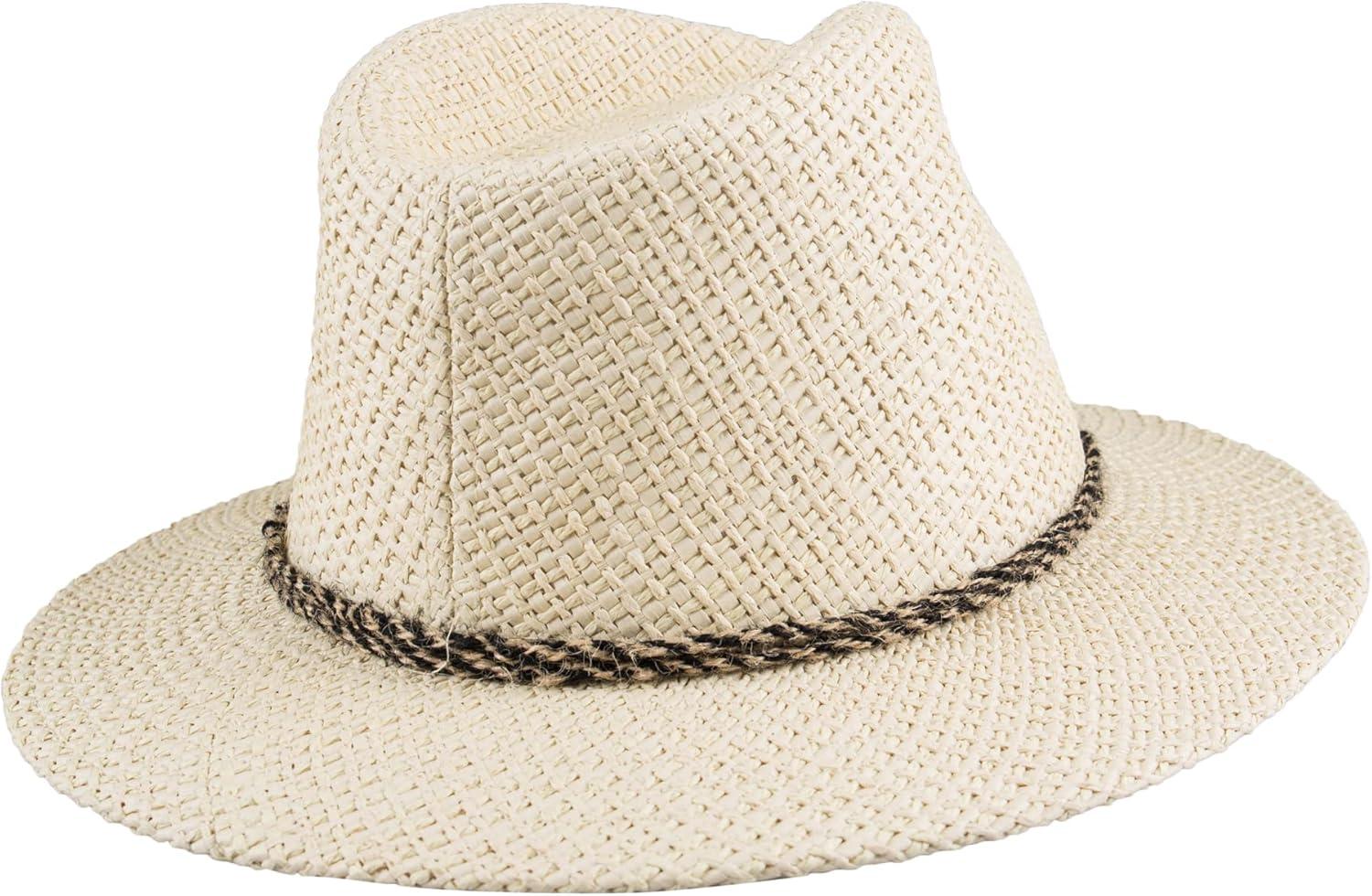 imageLevis Mens Panama Hat with Twisted BandNatural