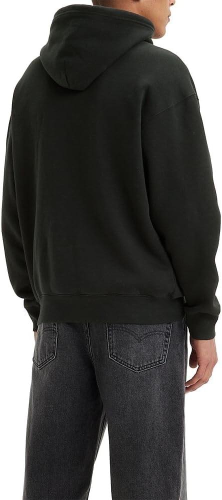imageLevis Mens Seasonal Logo HoodieNew Mineral Black Brushed Fleece