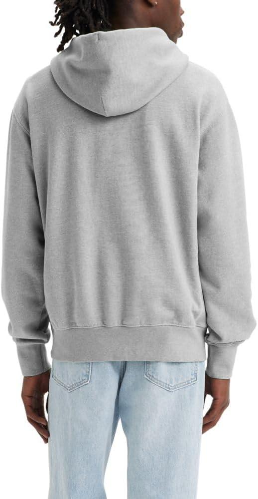 imageLevis Mens Seasonal Logo HoodieNew Vintage Heather Grey Brushed Fleece