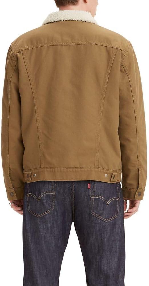 imageLevis Mens Sherpa Trucker JacketCougar Canvas