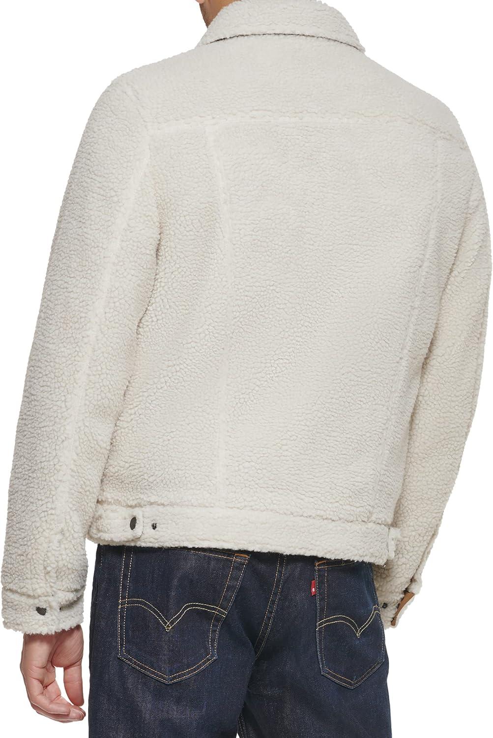 imageLevis Mens Sherpa Trucker JacketCreamBrown