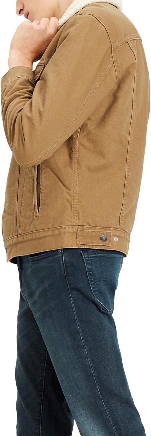 imageLevis Mens Sherpa Trucker JacketNew Cougar Canvas