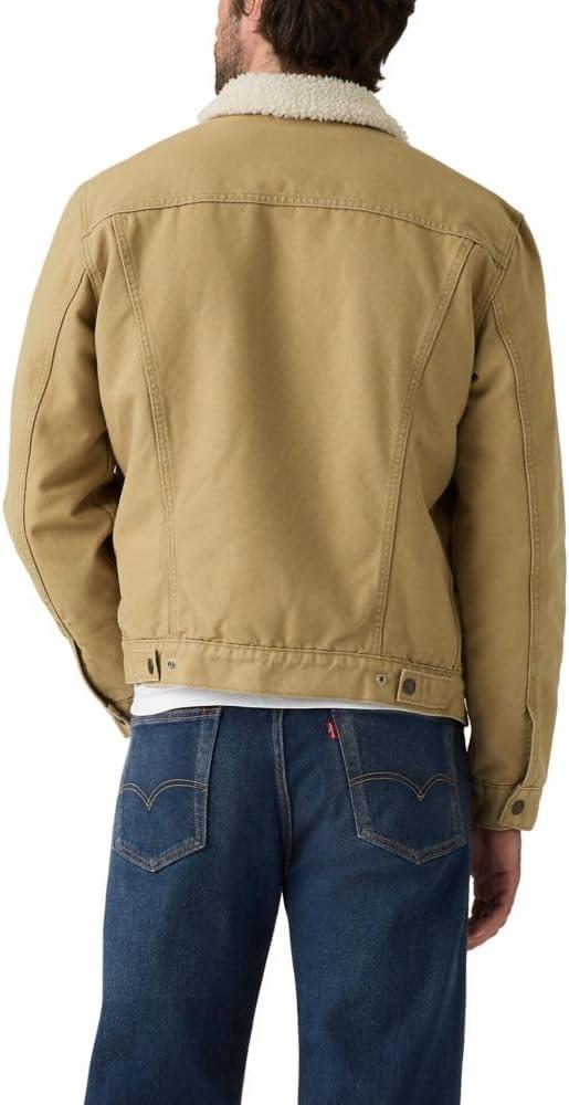 imageLevis Mens Sherpa Trucker JacketNew Harvest Gold
