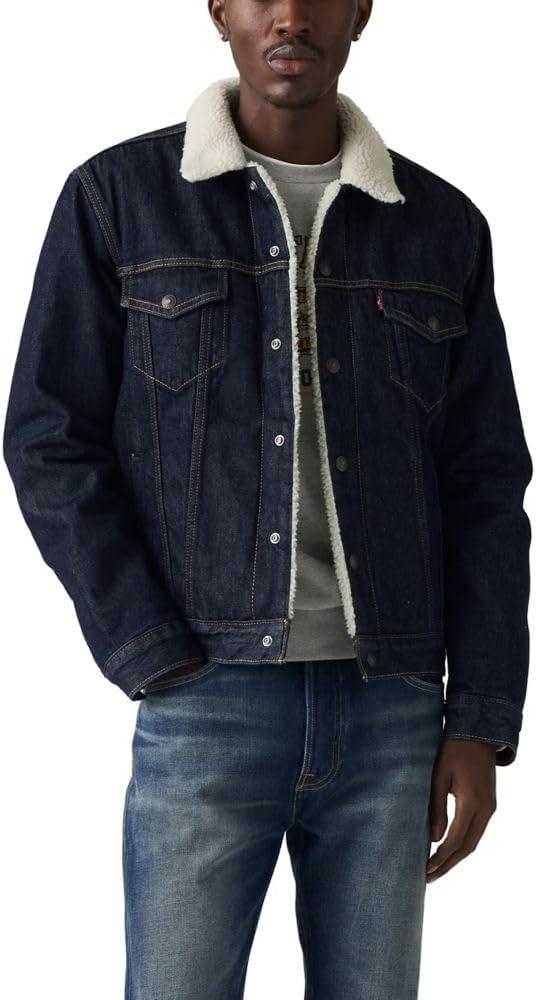 imageLevis Mens Sherpa Trucker JacketNew Rinse It Out Non Stretch