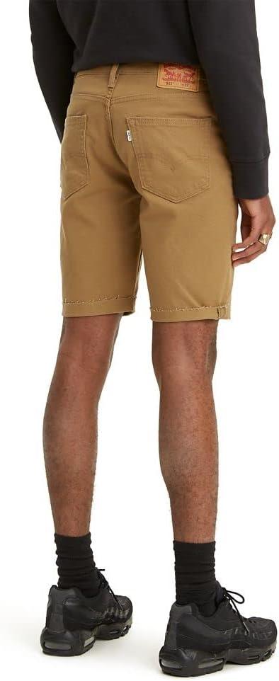 imageLevis Mens Slim Cut Off Jean ShortsCarawayBull DenimStretch