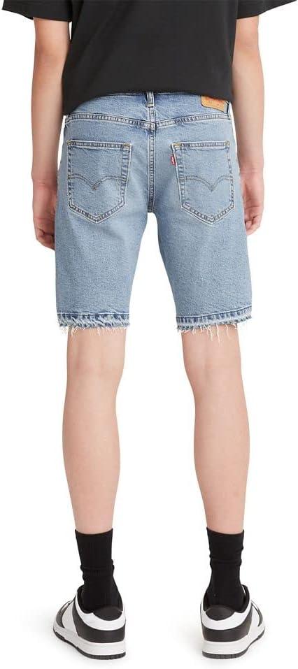 imageLevis Mens Slim Cut Off Jean ShortsWolf Scratch Destructed