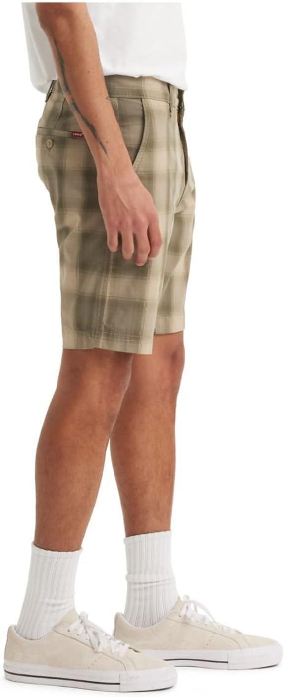 imageLevis Mens Standard Taper Chino ShortClyde Plaid True Chino