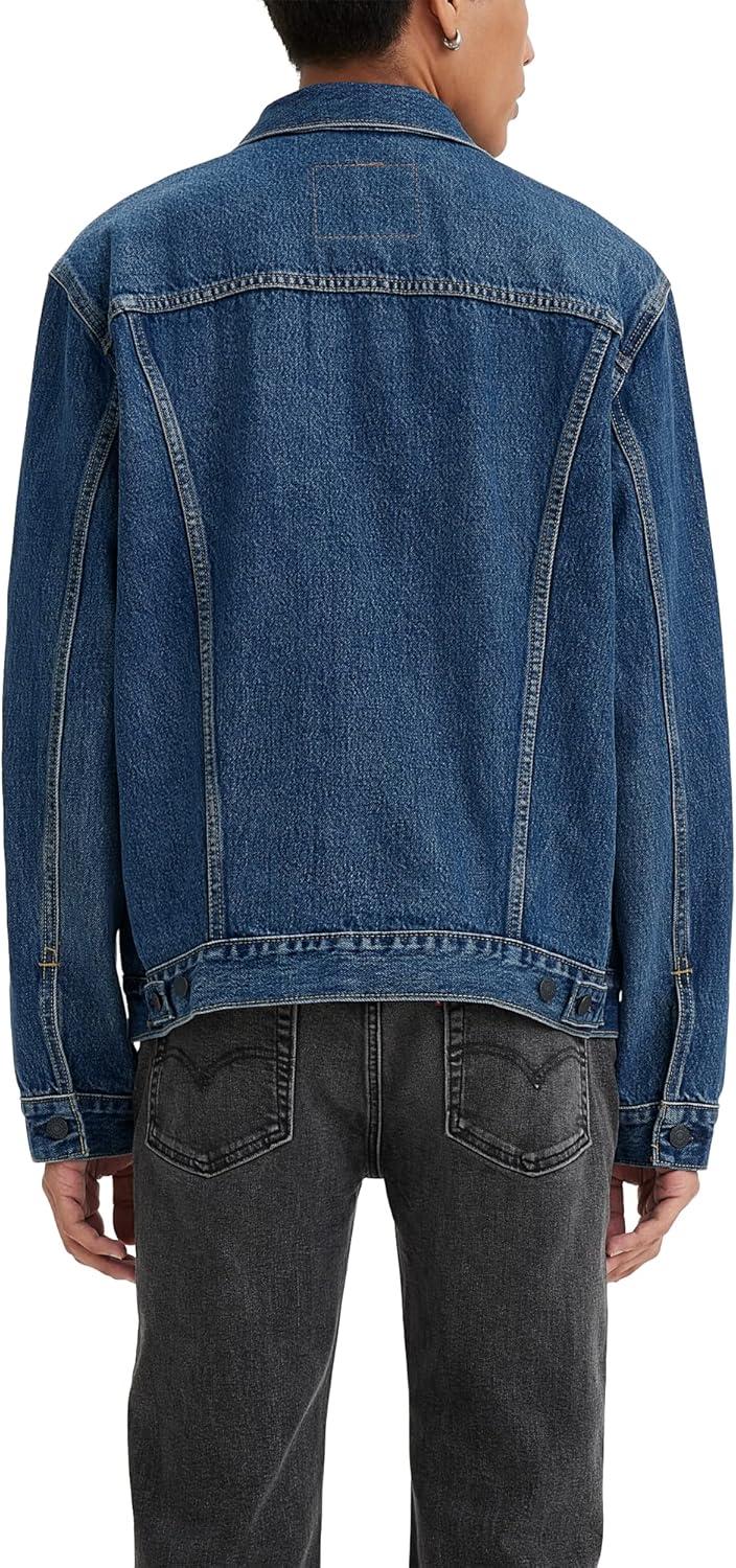 imageLevis Mens TruckerDark Indigo Stonewash