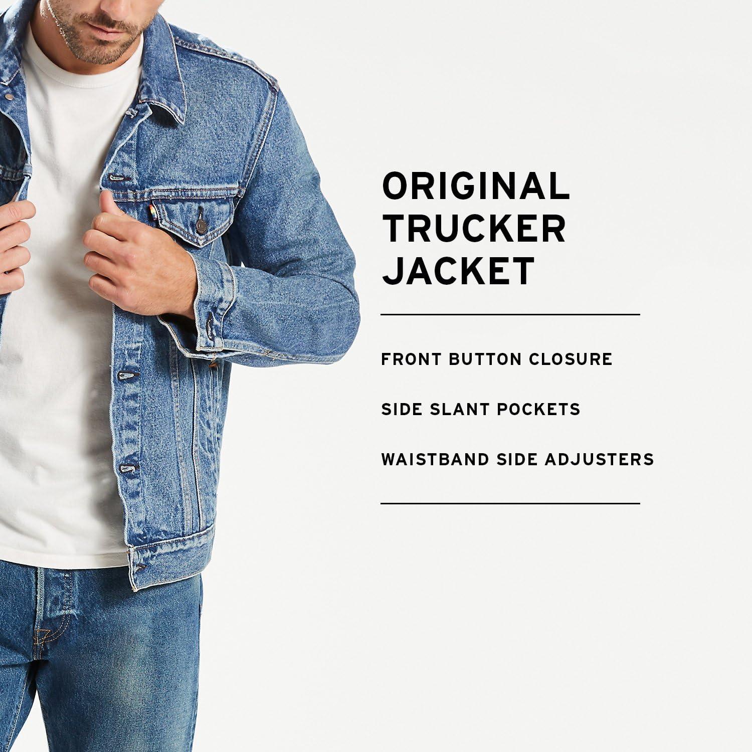 imageLevis Mens TruckerMedium Stonewash