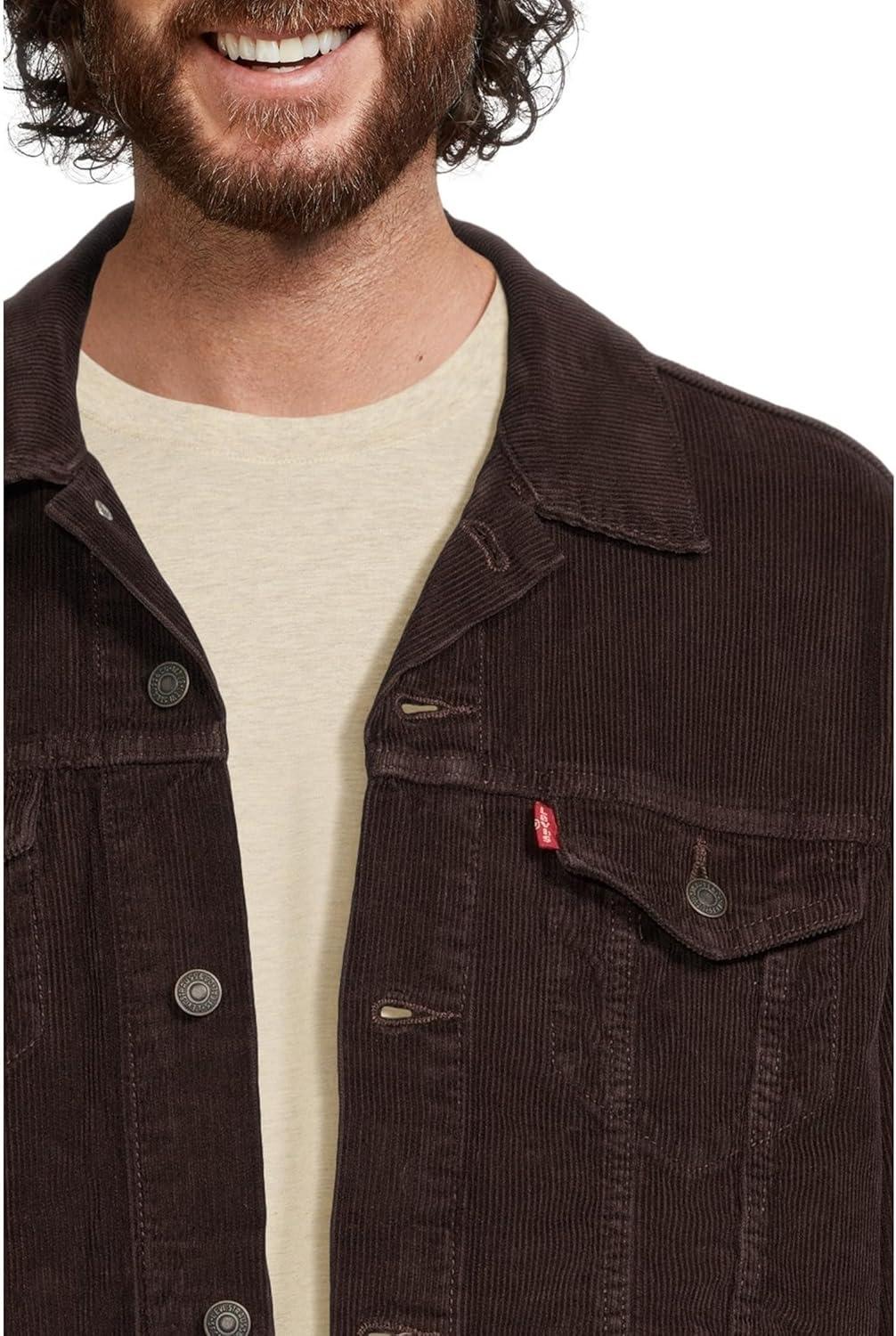 imageLevis Mens TruckerNew Black Coffee Non Stretch