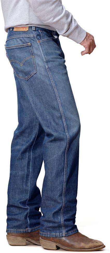 imageLevis Mens Western Fit Cowboy Jeans Also Available in Big amp TallStone Lonesome Stretch