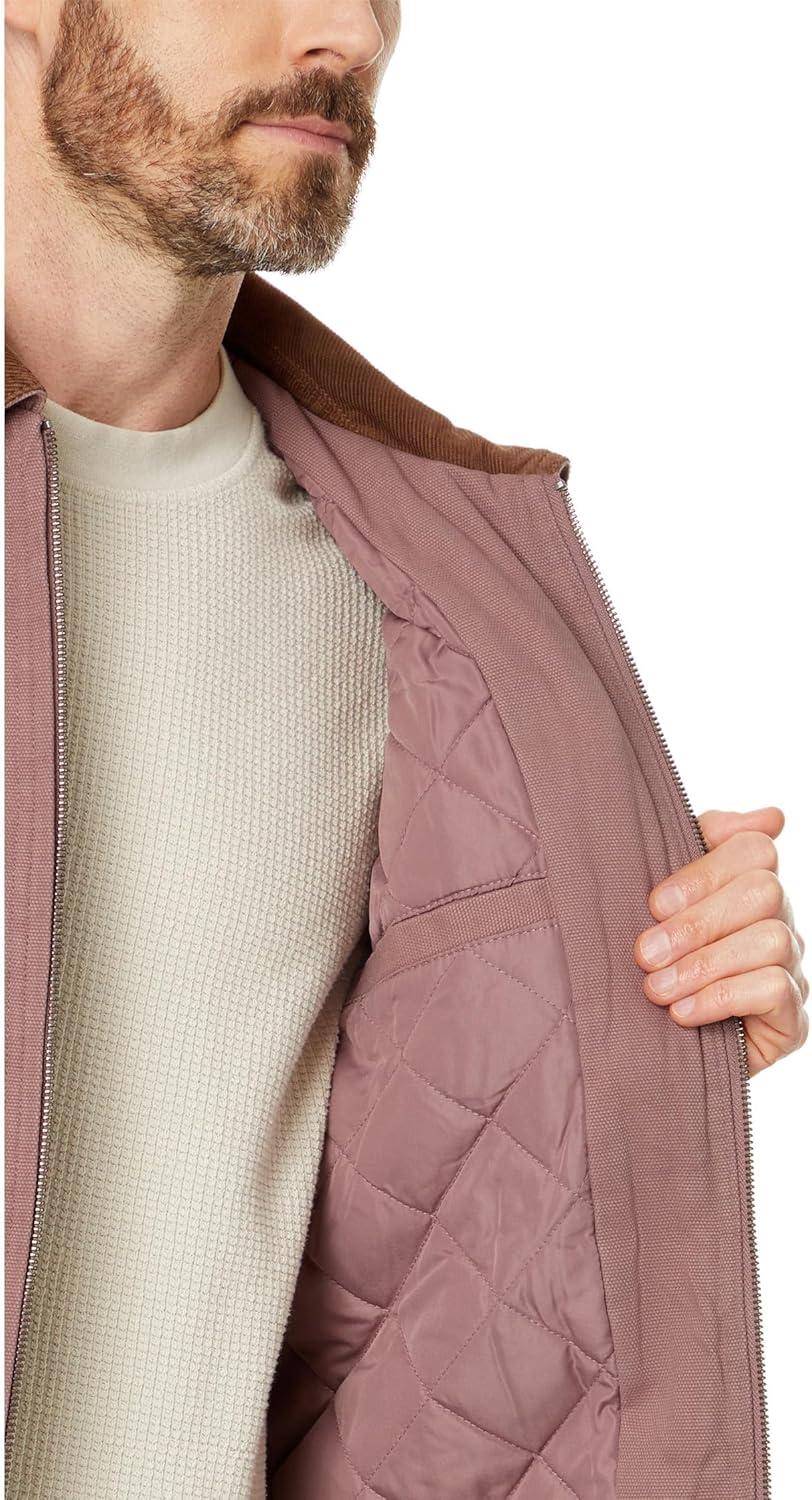 imageLevis Mens Workwear Cotton Canvas Corduroy Collar Depot JacketMauve Quilt Lined