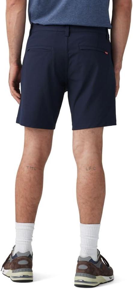 imageLevis Mens XX Chino Tech ShortsNavy Waves Warp Knit