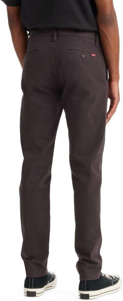 imageLevis Mens Xx Standard Tapered Chino Pants Also Available in Big amp TallKunzite Plaid Black Coffee