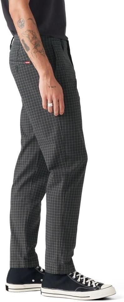imageLevis Mens Xx Standard Tapered Chino Pants Also Available in Big amp TallLawrence Plaid Meteorite