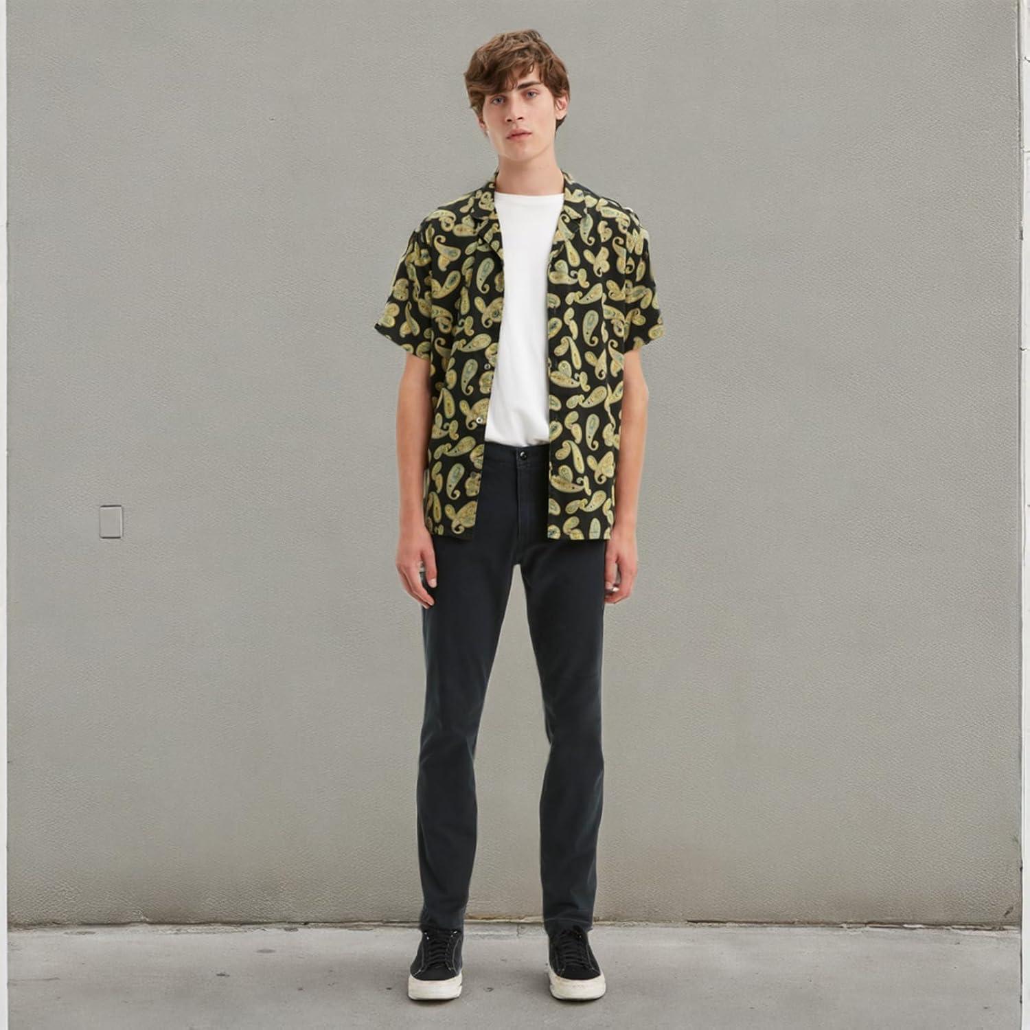 imageLevis Mens Xx Standard Tapered Chino Pants Also Available in Big amp TallMineral Black Stretch