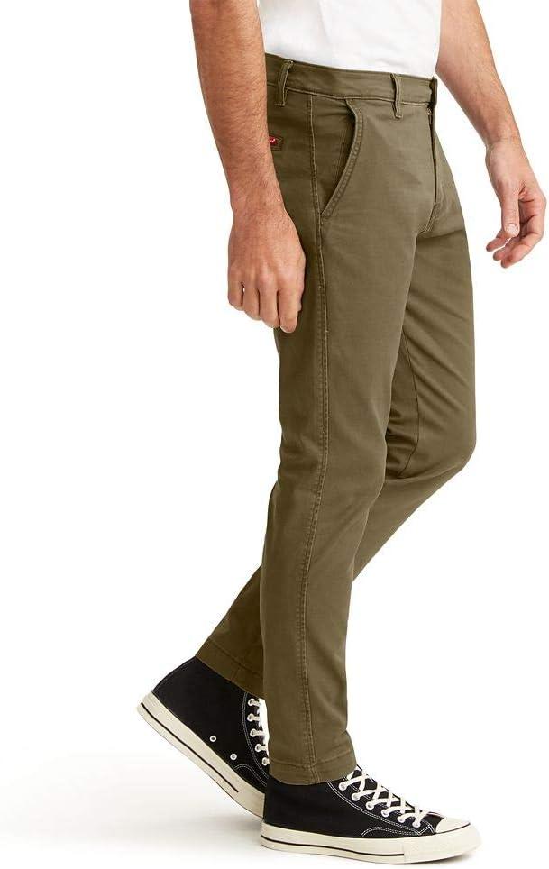 imageLevis Mens Xx Standard Tapered Chino Pants Also Available in Big amp TallOlive Night Stretch Twill