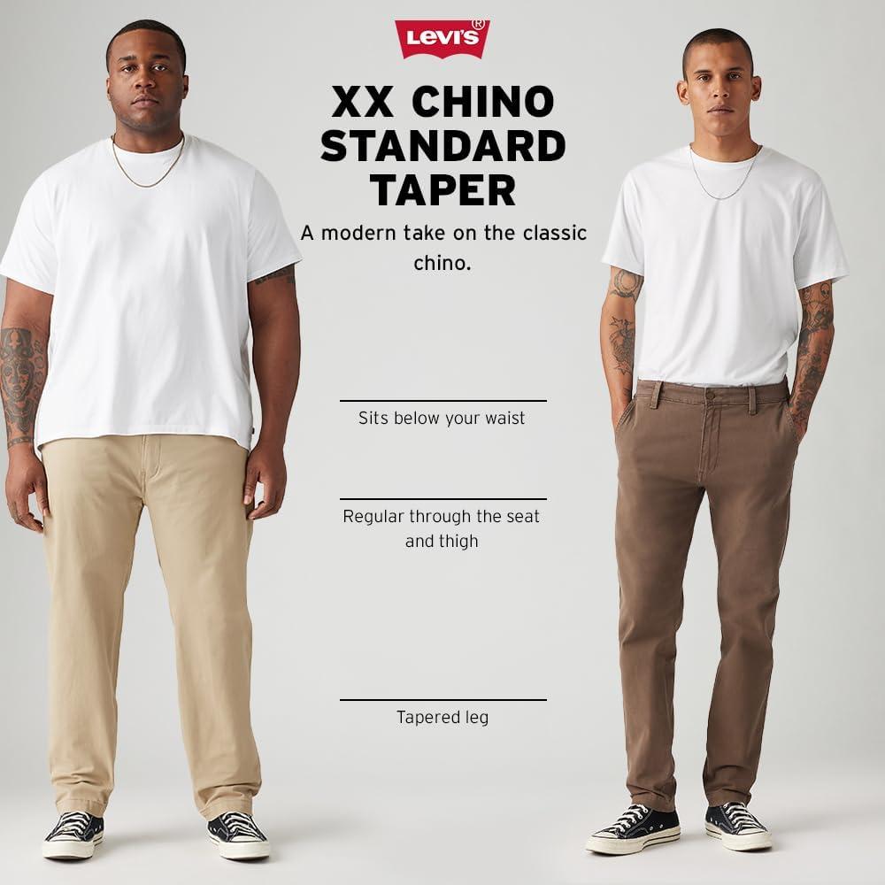 imageLevis Mens Xx Standard Tapered Chino Pants Also Available in Big amp TallOlive Night Stretch Twill