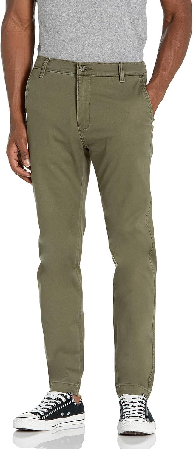 imageLevis Mens Xx Standard Tapered Chino Pants Also Available in Big amp TallOlive Night Stretch Twill