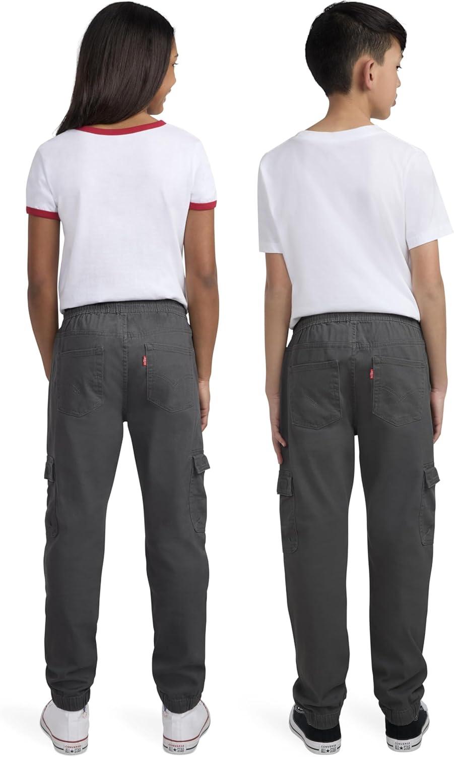 imageLevis UnisexKids Cargo Jogger PantsRevolver Grey