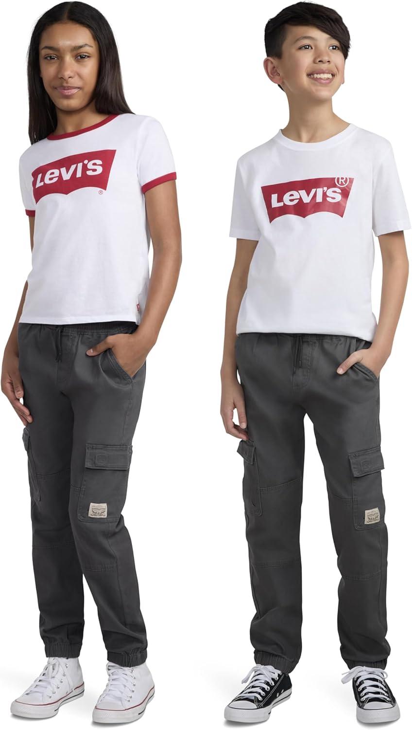 imageLevis UnisexKids Cargo Jogger PantsRevolver Grey