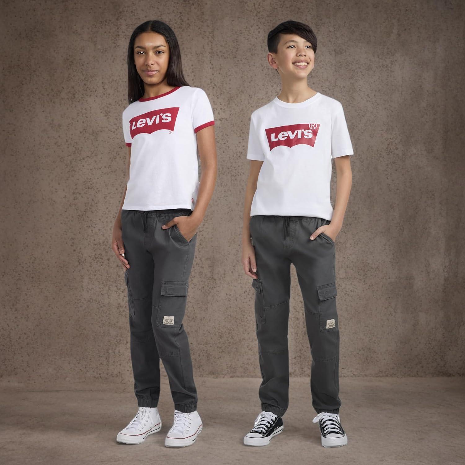 imageLevis UnisexKids Cargo Jogger PantsRevolver Grey