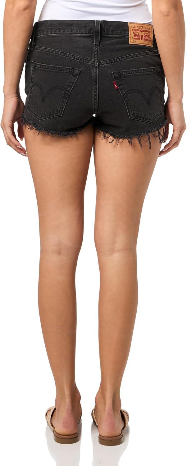 imageLevis Womens 501 Micro ShortNew Lunar Black Shrinktofit