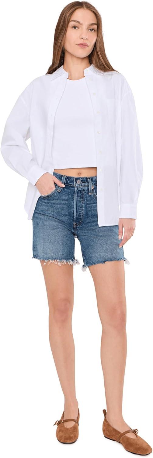 imageLevis Womens 501 MidThigh ShortsNew Symmetry Sister Shrinktofit Stretch
