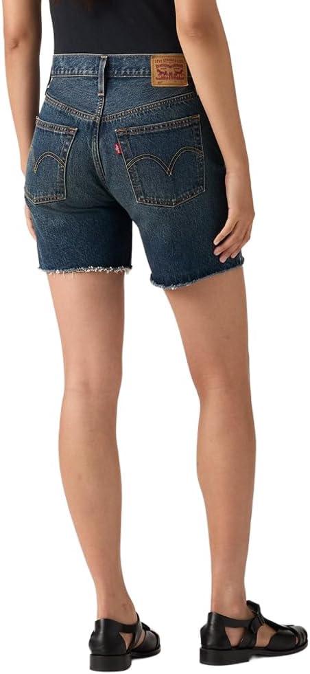imageLevis Womens 501 MidThigh ShortsNew Trailing Leaves Shrinktofit