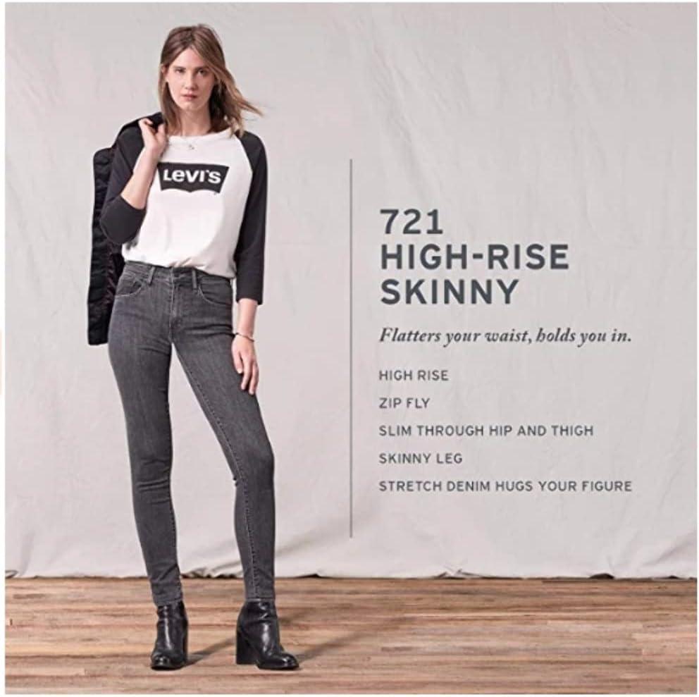 imageLevis Womens 721 High Rise Skinny JeansCast Dark Wash