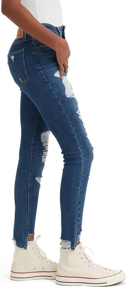 imageLevis Womens 721 High Rise Skinny JeansIndigo Destructed