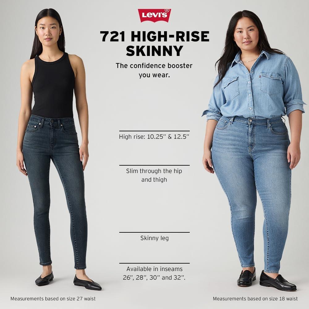 imageLevis Womens 721 High Rise Skinny JeansStraight Through