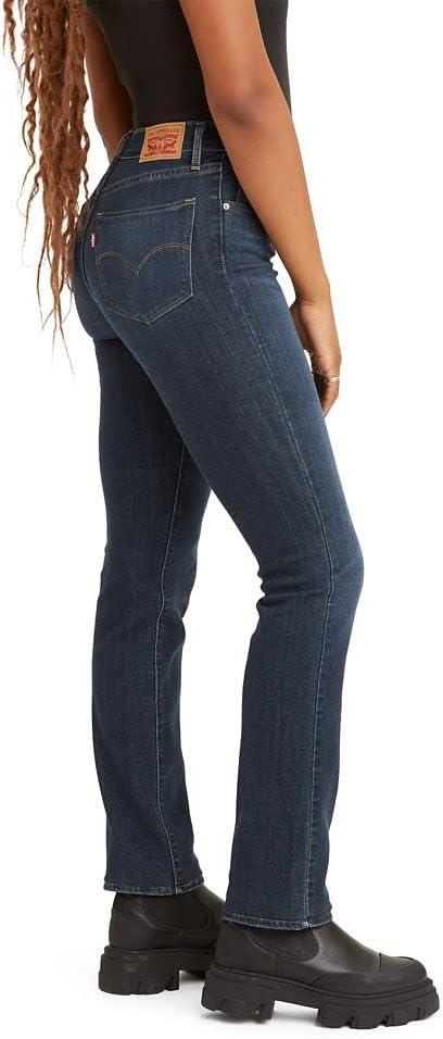 imageLevis Womens 724 High Rise Straight JeansCarbon Glow Dark Indigo